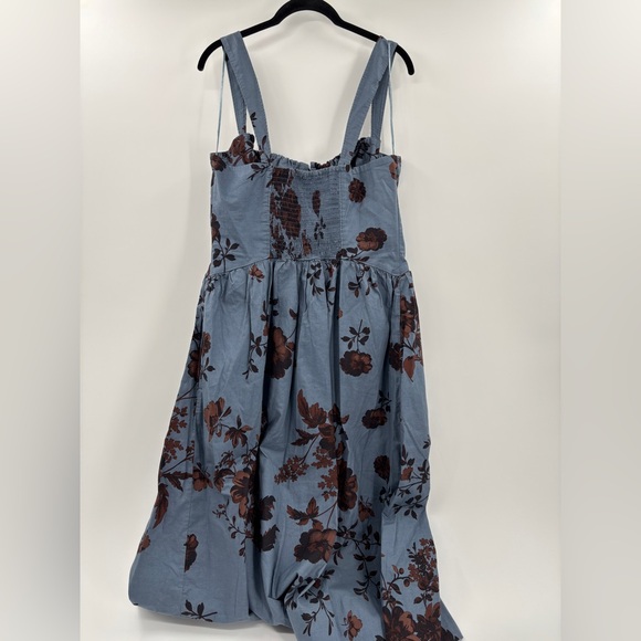 Free People Laters Baby Midi Dress in Storm Combo - Picture 7 of 8